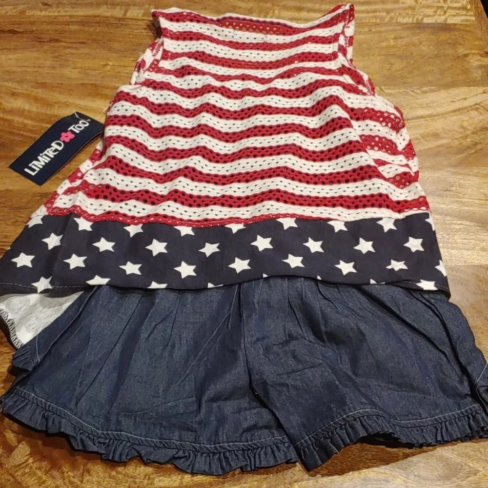 Limited Too Matching Red, White & Blue Outfit